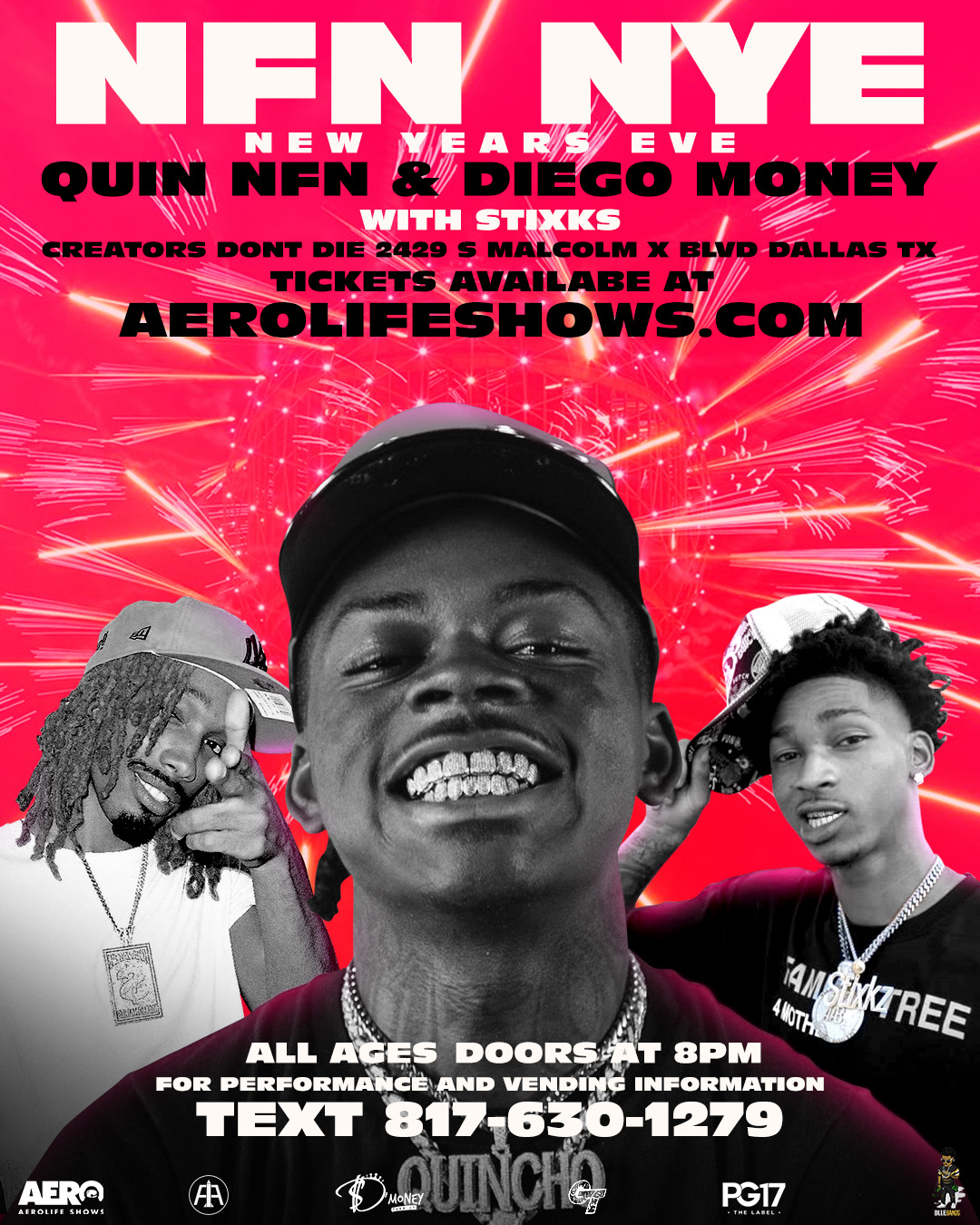 DEC 31st NFN NYE! QUIN NFN and Diego Money in Dallas! image pic
